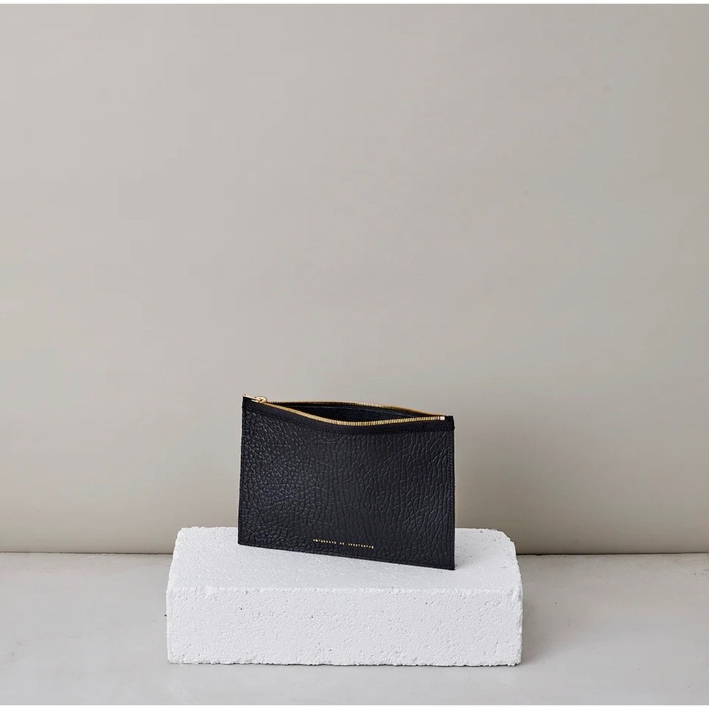 Ampersand As Apostrophe LeatherHalf Tote in Black Buffalo $538 - Picture 3 of 8